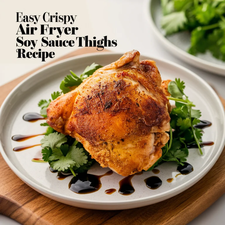 Easy Crispy Air Fryer Soy Sauce Chicken Thighs Recipe