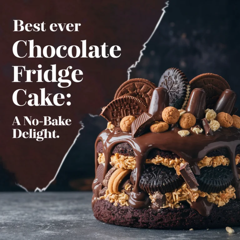 Best Ever Chocolate Fridge Cake: A No-Bake Delight