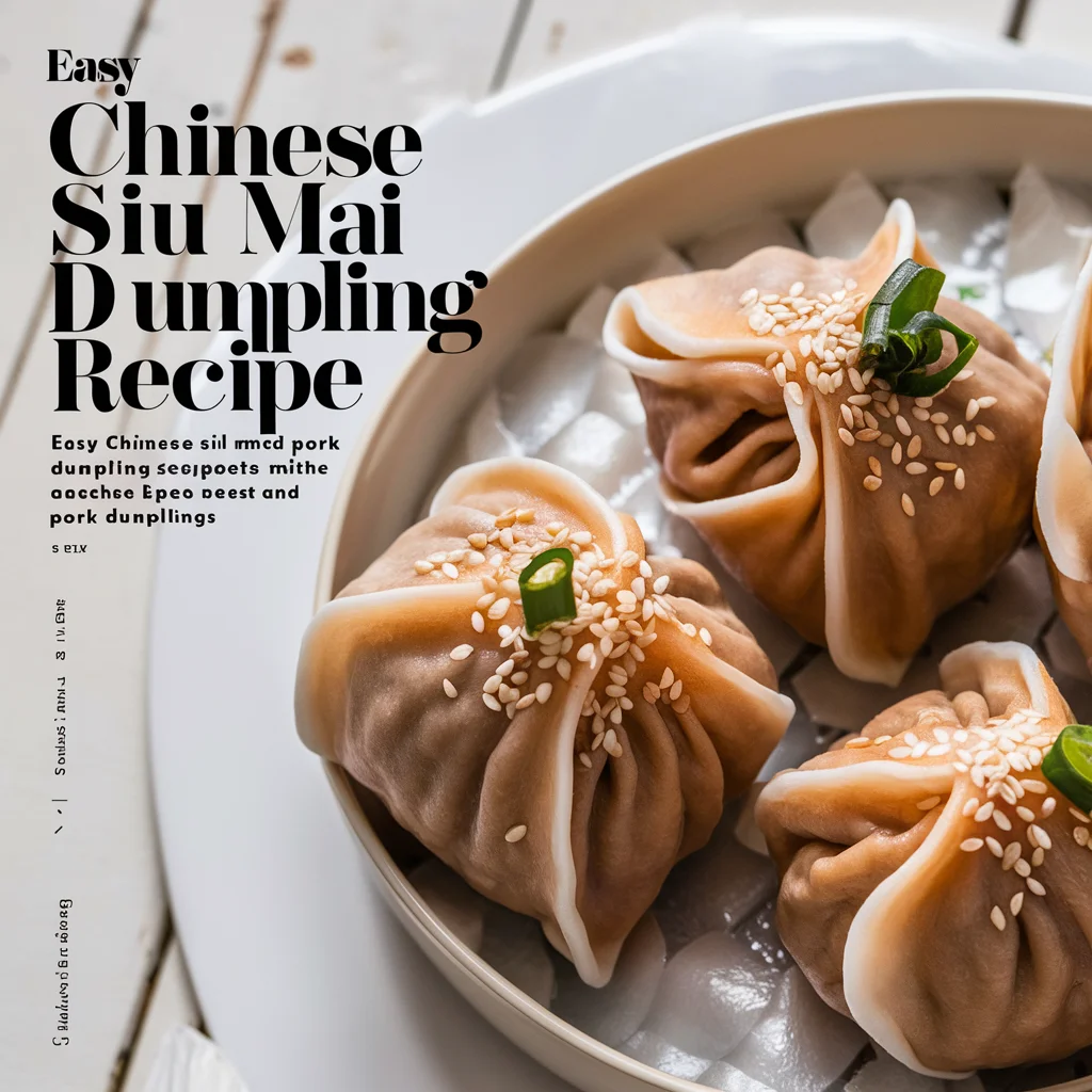 Easy Chinese Siu Mai Pork Dumpling Recipe