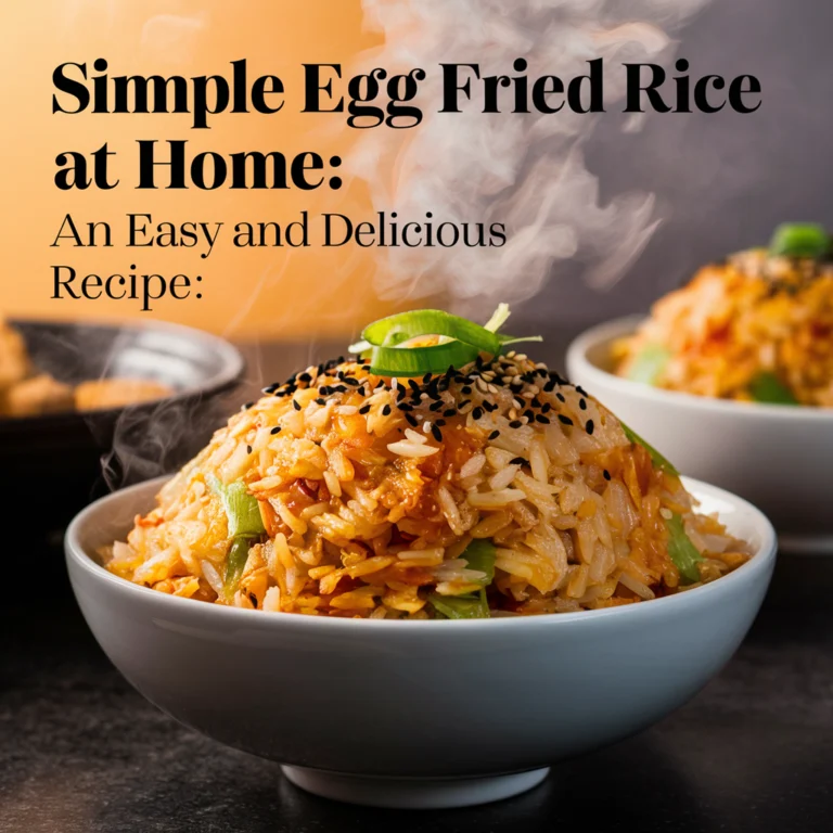 Simple Egg Fried Rice at Home