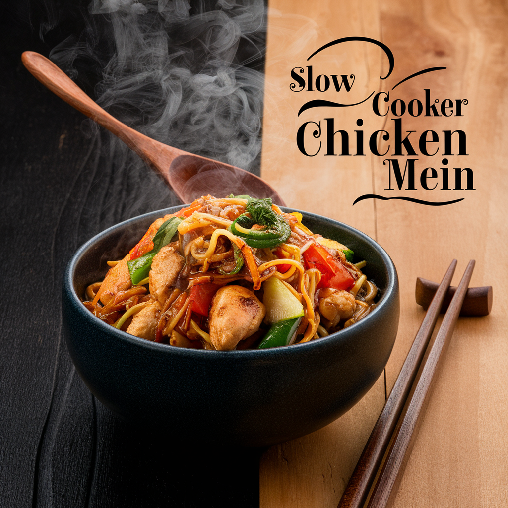 Slow Cooker Chicken Chow Mein