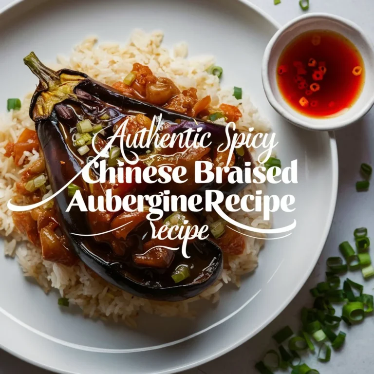 Authentic Spicy Chinese Braised Aubergine Recipe