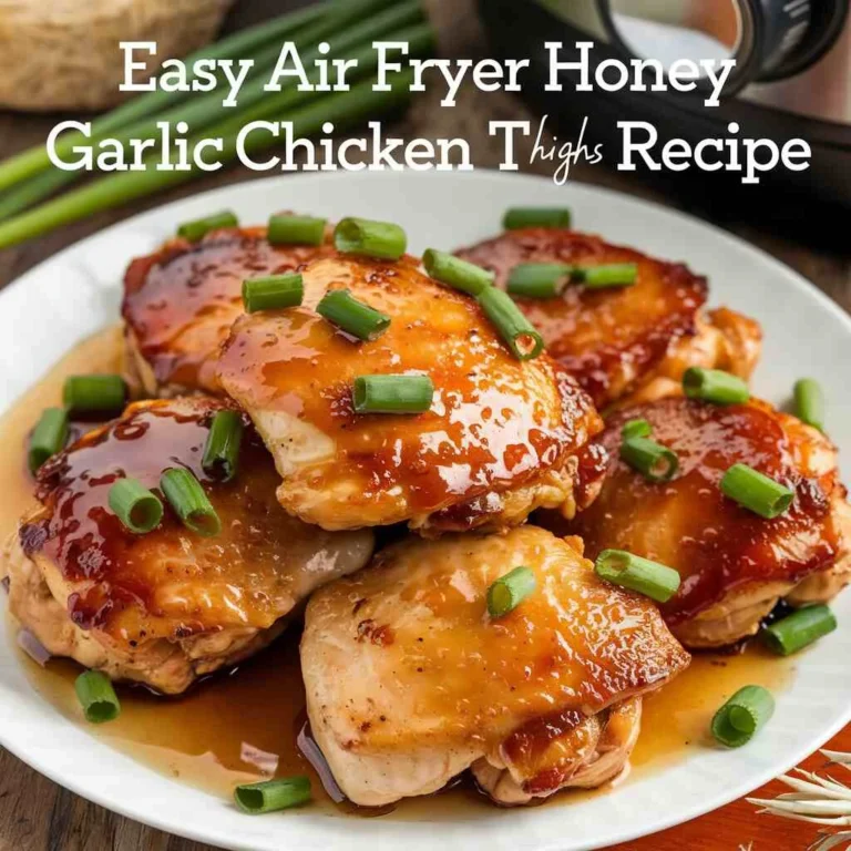 Air fryer honey garlic chicken thighs