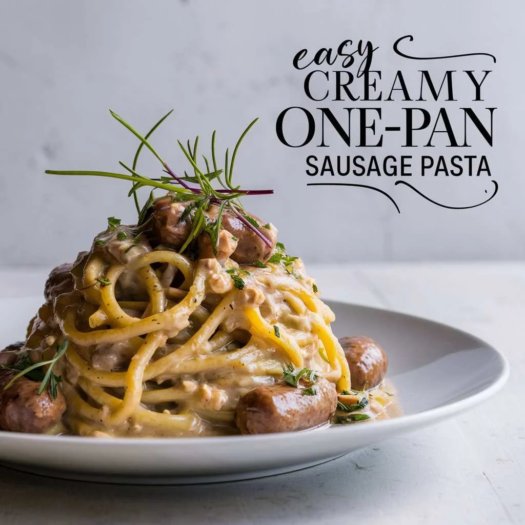 Easy Creamy One-Pan Sausage Pasta