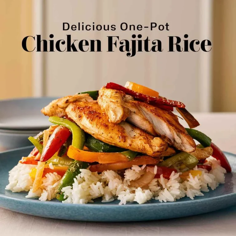 one-pot chicken fajita rice