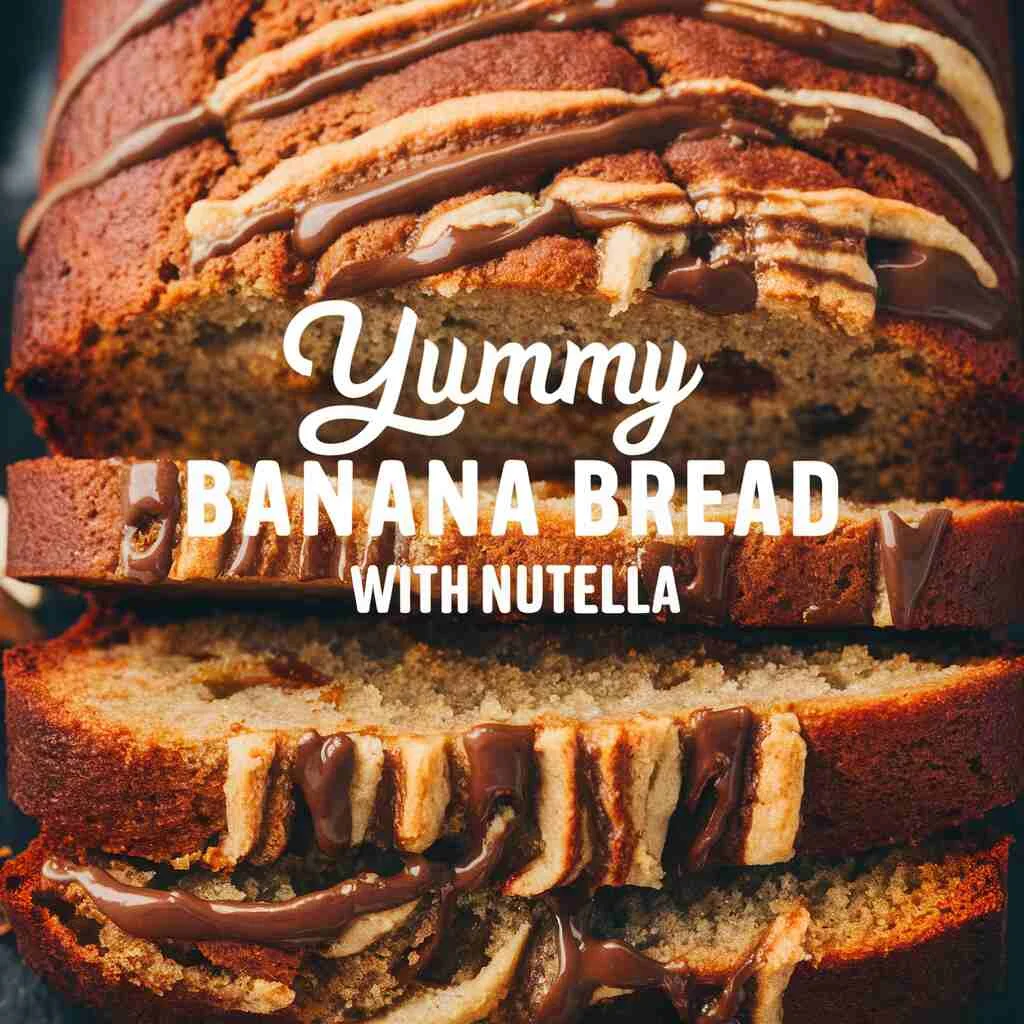 Yummy Banana Bread with Nutella